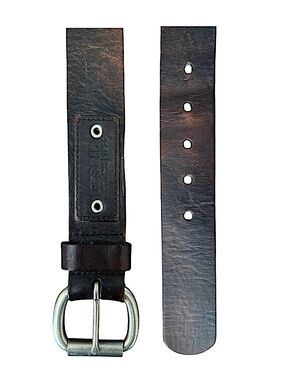 FOSSIL Mens Brown Leather Belt Size 90/36 Wide 1.5”